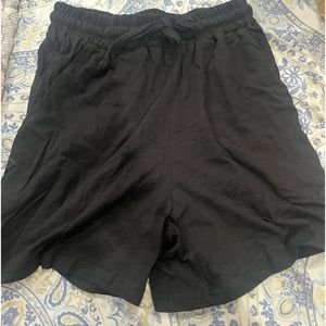 SHEIN Leisure Women's Loose Fit Home Shorts With Drawstring Elastic Waistband